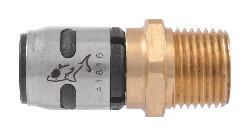 SharkBite EvoPEX 1/2 in. Push X 1/2 in. D MPT Brass Adapter