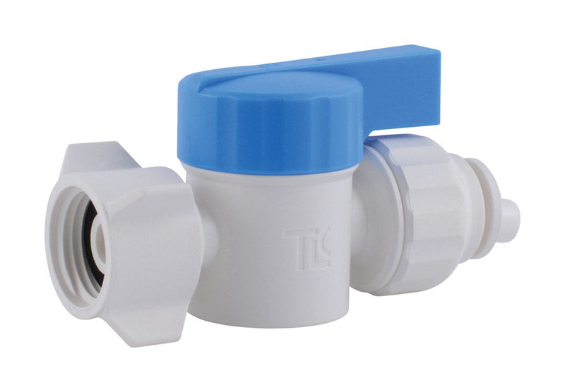 SharkBite Quick Connect 1/2 in. Push X 1/2 in. FPT Plastic Straight Stop Valve