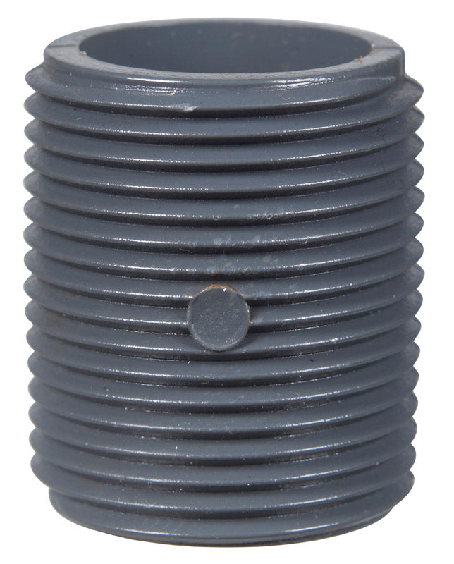 B&K Schedule 80 1 in. MPT PVC Close Nipple 1 pk