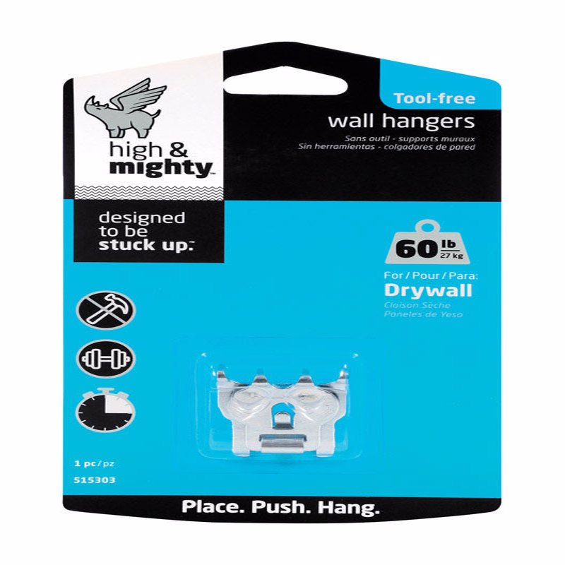 Hillman High & Mighty Hanger Picture Hanger 60 lb 1 pk