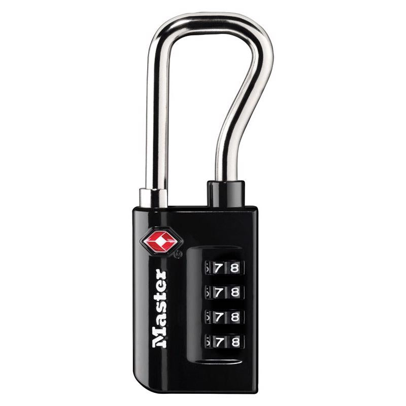 Master Lock TSA Approved 1-5/16 in. W Steel 4-Dial Combination Luggage Lock
