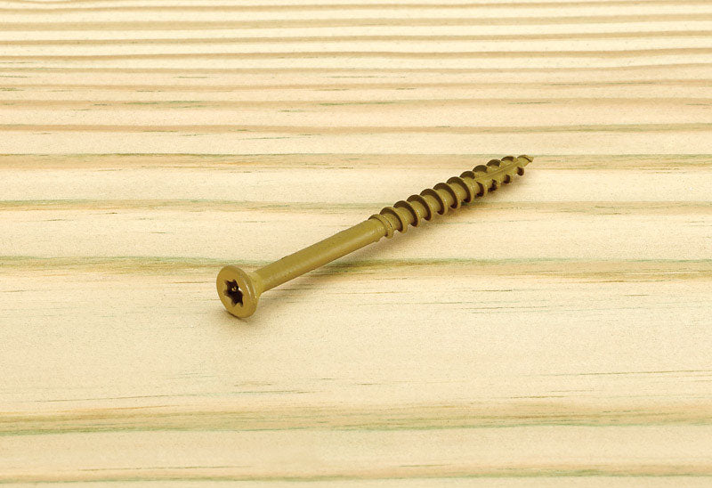Starborn Deckfast No. 9 X 2-1/2 in. L Tan Star Flat Head Deck Screws 75 pk