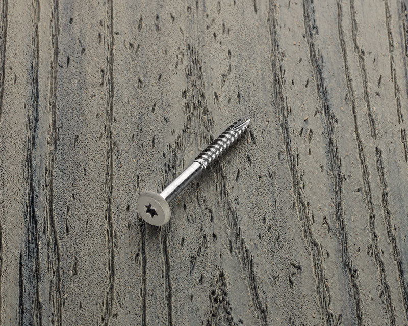 Starborn Deckfast No. 9 X 1-7/8 in. L Gray Star Pan Head Fascia Screws 100 pk