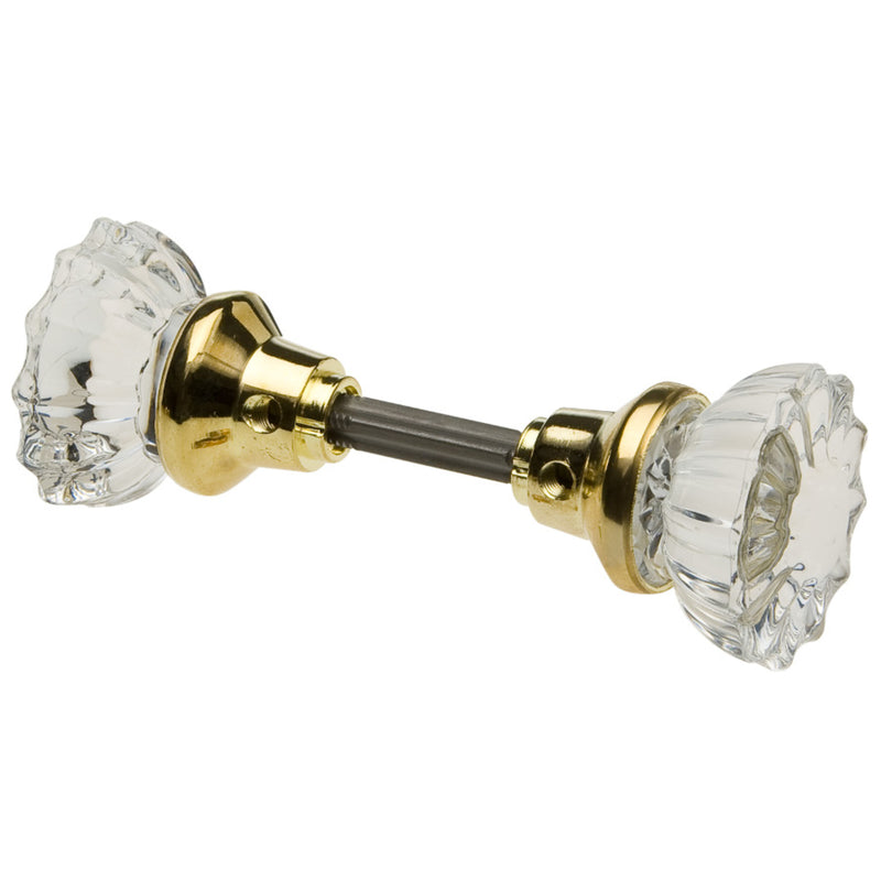 Kaba Ilco Crystal Bright Brass Replacement Knobs