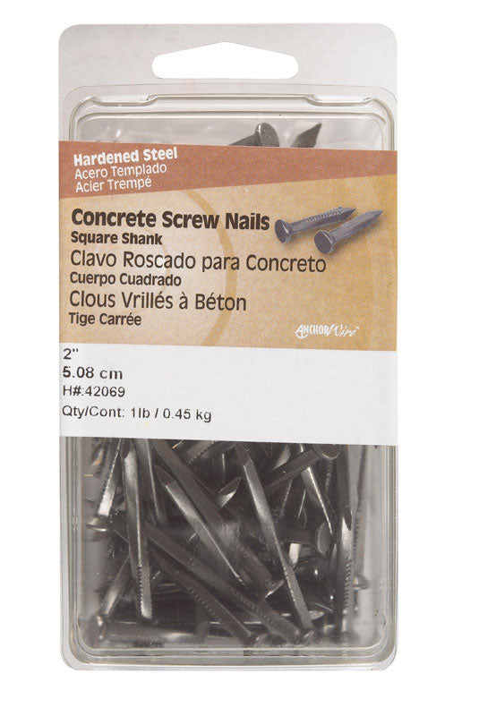 Hillman 2 in. Concrete Steel Nail Flat Head 1 lb