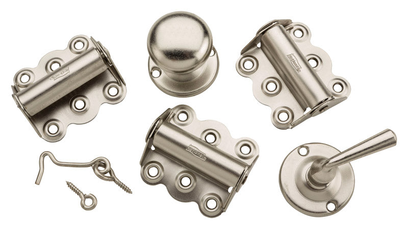 National Hardware Satin Nickel Steel Screen/Storm Door Hardware Set 1 pk