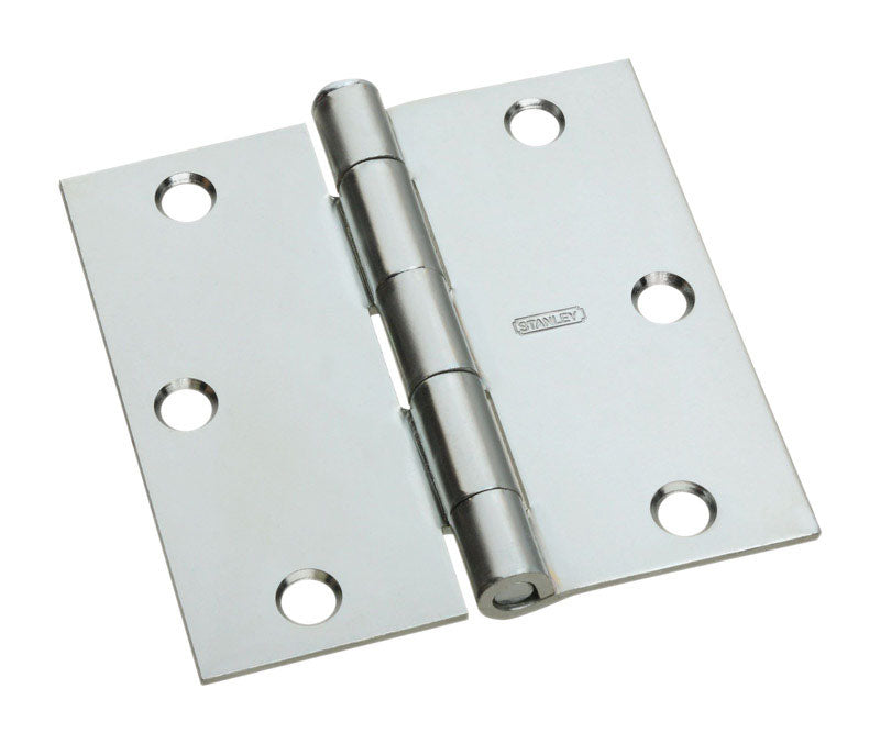National Hardware 3 in. L Zinc-Plated Door Hinge 1 pk