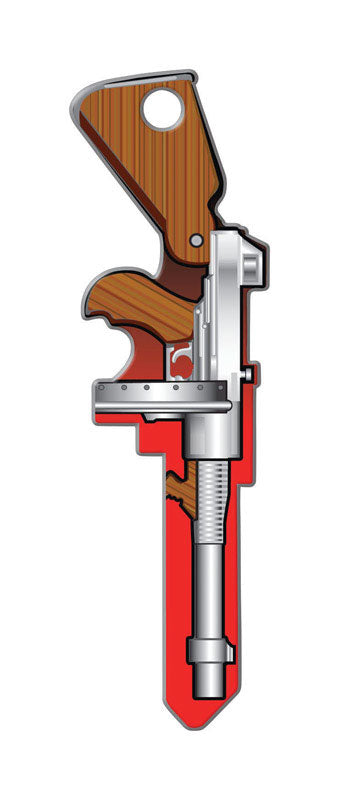 Lucky Line Key Shapes Tommy Gun House Key Blank Double For Kwikset KW1/11