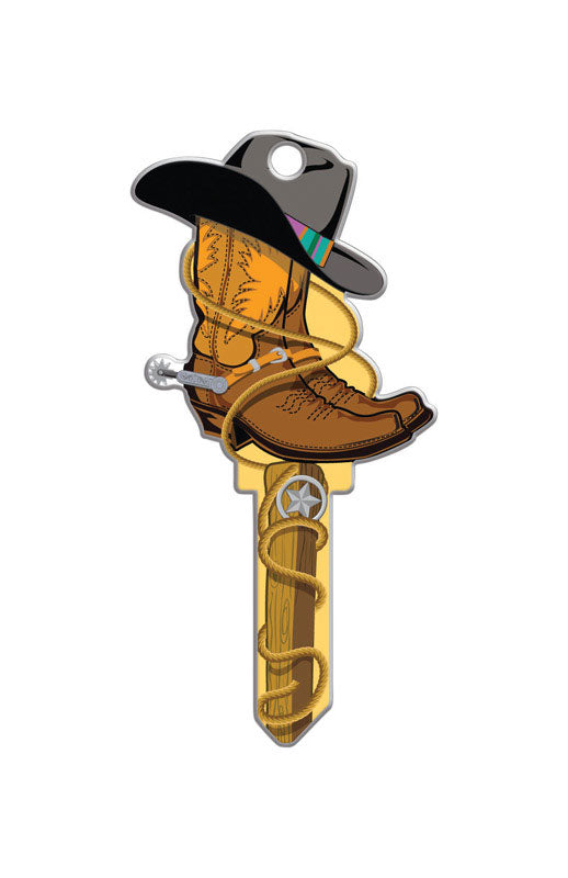 Lucky Line Key Shapes Cowboy House Key Blank Double For Schlage SC1