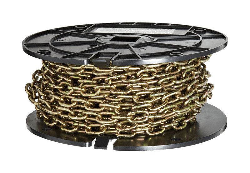 Baron 50 ft. Straight Link Steel Machine Chain 0.14 in. D X 50 ft. L