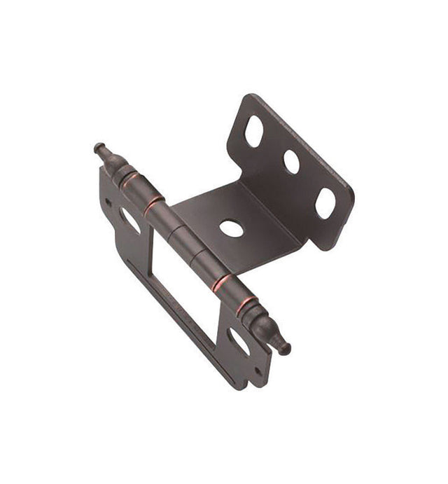Amerock 1 in. W X 2-3/4 in. L Oil Rubbed Bronze Steel Cabinet Hinge 1 pk