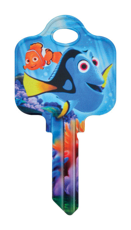 Hillman Disney Dory House/Padlock Universal Key Blank Double