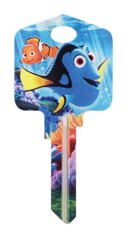 Hillman Disney Dory House/Padlock Universal Key Blank Single