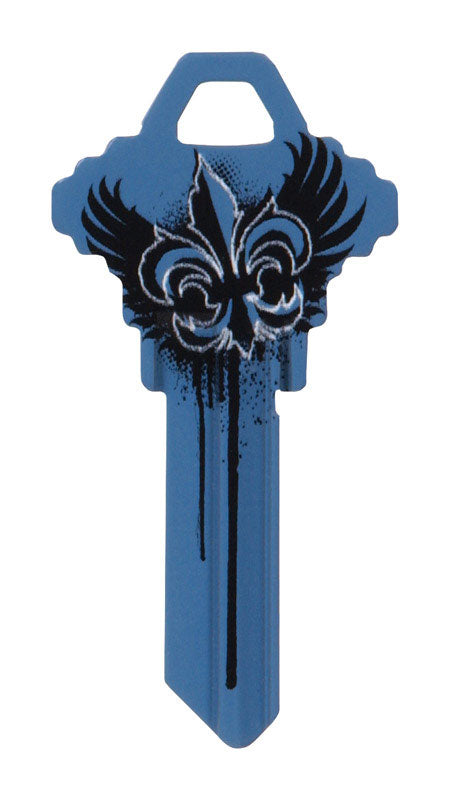 Hillman Wackey Blue Wings House/Office Universal Key Blank Single