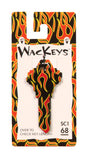 Hillman Wackey Flames House/Office Universal Key Blank Single