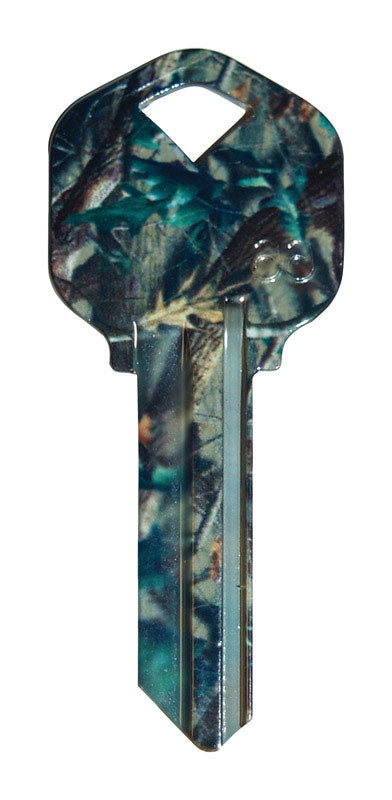 Hillman Wackey Green Camo House/Office Universal Key Blank Single