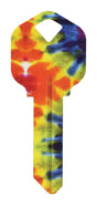 Hillman Wackey Tie-Dyed House/Office Universal Key Blank Single