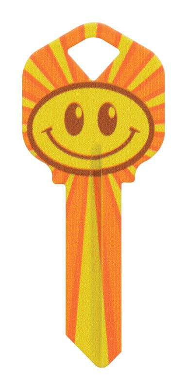 Hillman Wackey Smiley Face House/Office Universal Key Blank Single