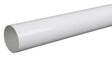 Plastmo 3 in. W X 120 in. L White Vinyl Round Downspout