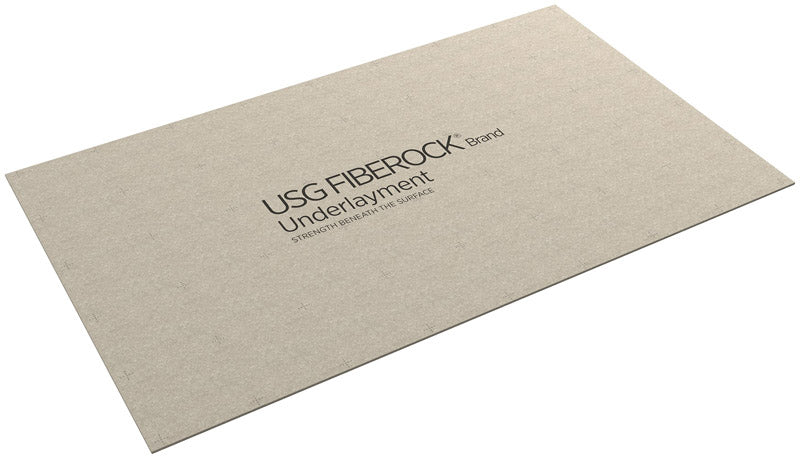 USG Fiberock 0.25 in. H X 48 in. W X 48 in. D Fiberboard