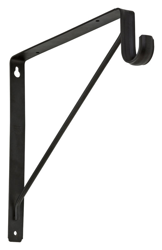 National Hardware Bronze Steel Shelf/Rod Bracket 32 Ga. 12-7/16 in. L 125 lb
