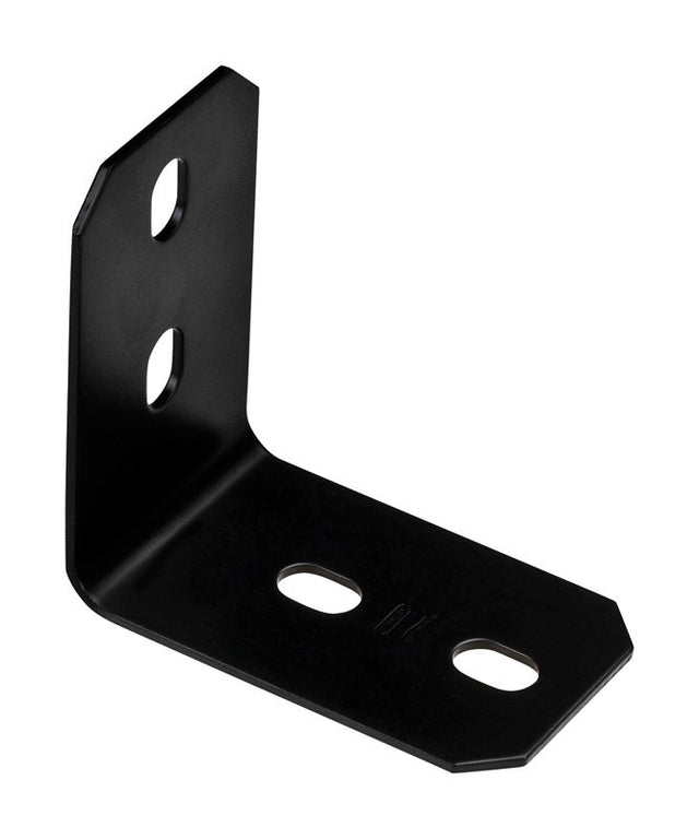 National Hardware 4.9 in. H X 3 in. W X 0.125 in. D Black Carbon Steel Inside/Outside Corner Brace