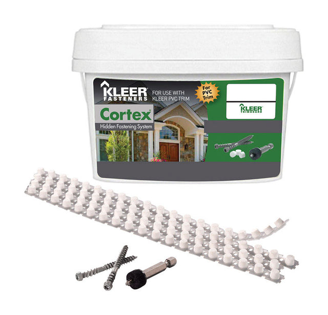 Kleer Cortex No. 7 X 2 in. L Hex Drive Hex Head Trim Screws with Plugs