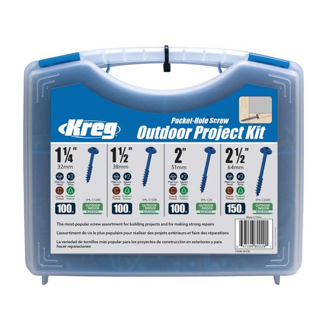Kreg No. 8 X 2.25 in. L Square Ceramic Pocket-Hole Screw Kit 450 pk