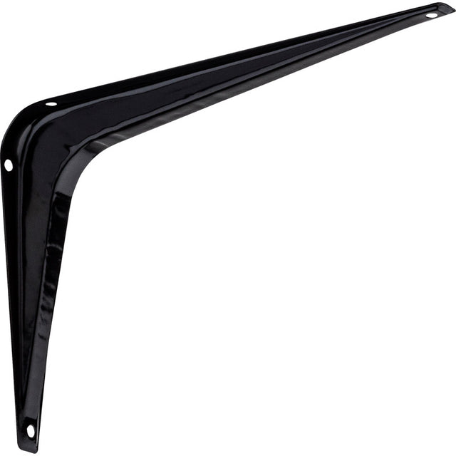 National Hardware 8 in. H X 6 in. W X 7/8 in. D Black Steel Shelf Bracket