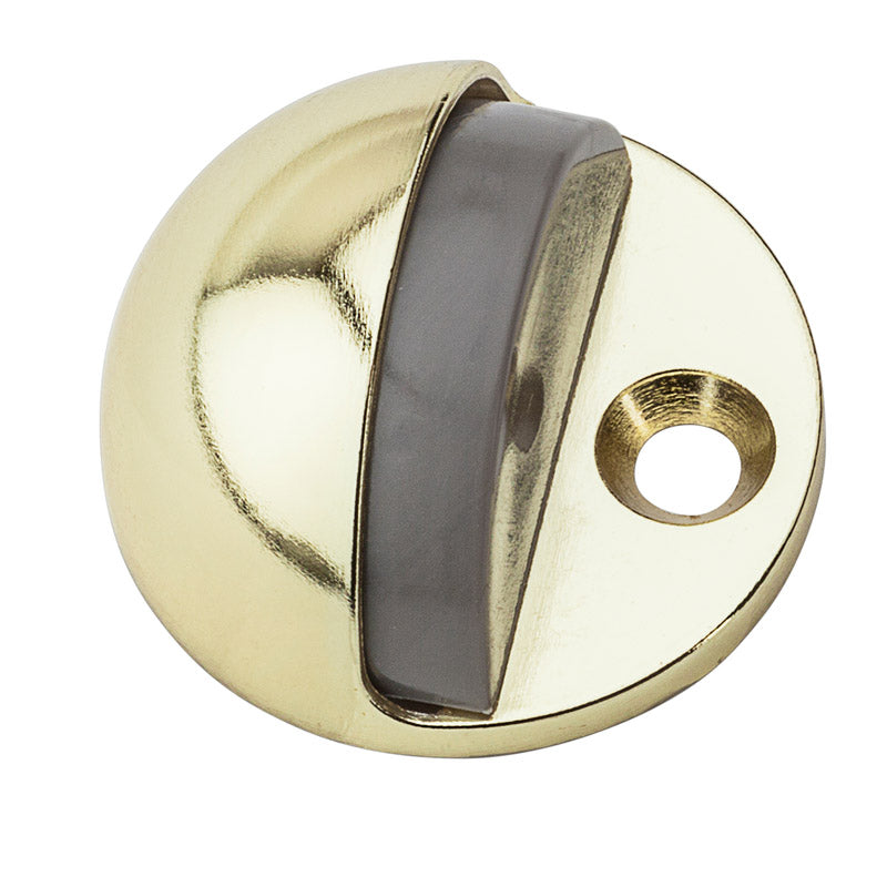 National Hardware Zinc Brass Door Stop Mounts to floor 1-3/4 in.