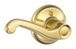 Schlage Flair Bright Brass Dummy Lever Left Handed