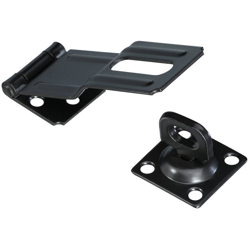 National Hardware Aluminum/Steel 4-1/2 in. L Swivel Staple Safety Hasp 1 pk