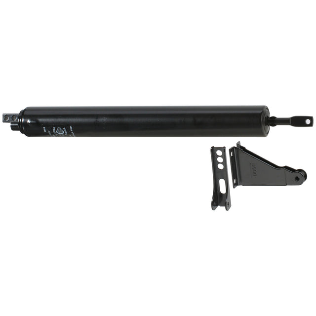 National Hardware Posi-Glide Black Steel Air Controlled Screen/Storm Door Closer