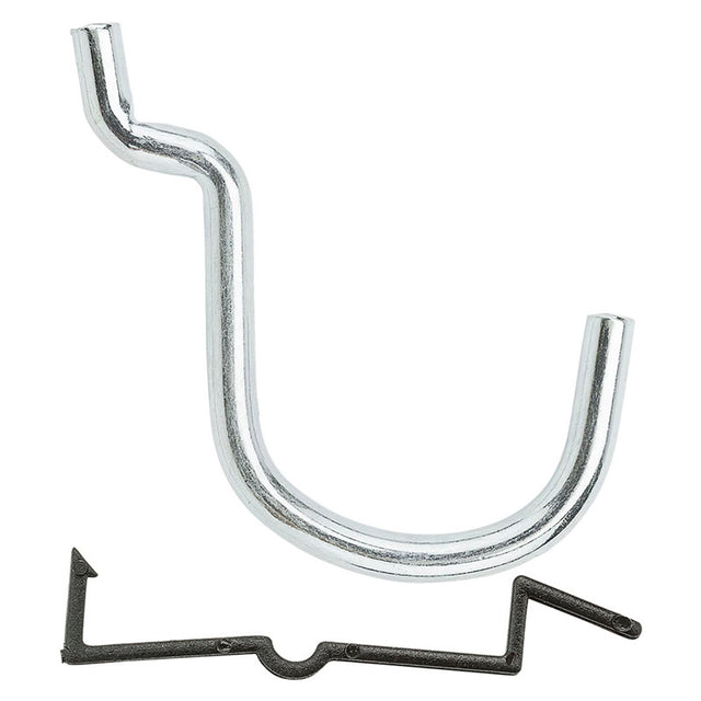 National Hardware Zinc Plated Steel 1-1/2 in. Single Hook 6 pk