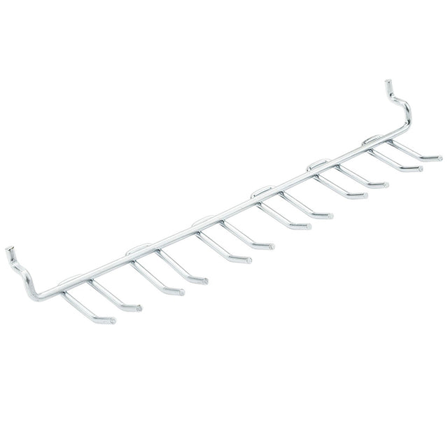 National Hardware Zinc Plated Silver Steel Tool Holder Peg Hooks 1 pk