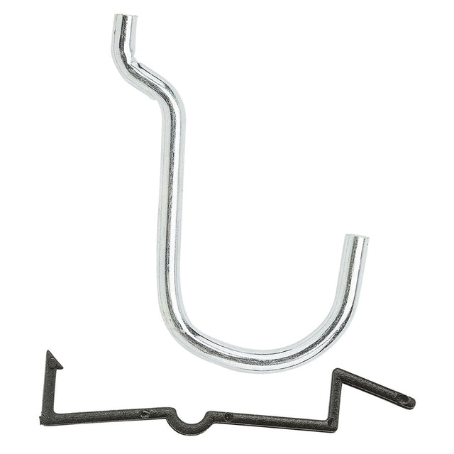 National Hardware Zinc Plated Steel 1 in. Single Hook 6 pk
