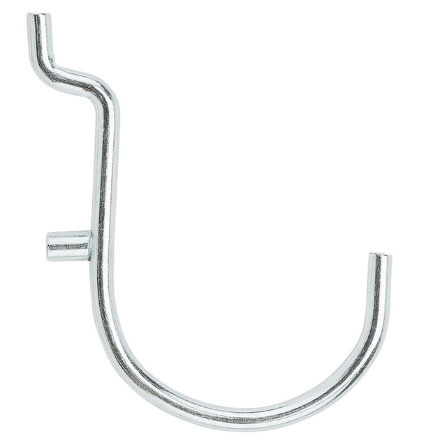 National Hardware Zinc Plated Steel 1-1/2 in. Single Hook 5 pk