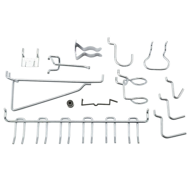 National Hardware Zinc Plated Silver Steel Peg Hooks 47 pc