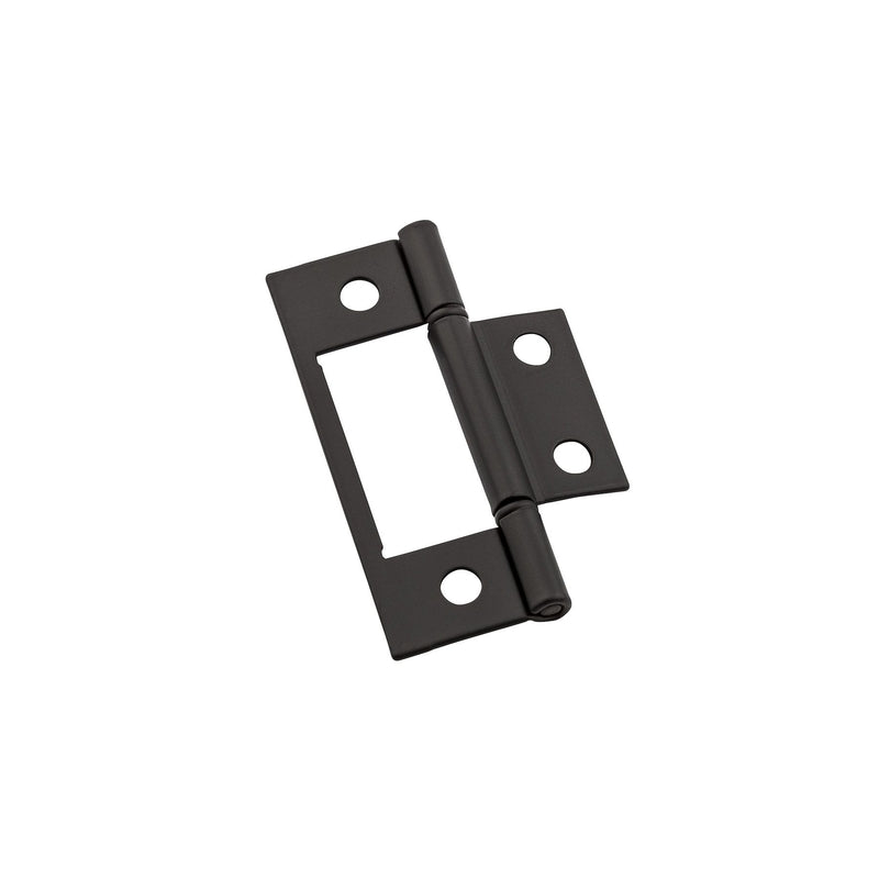 National Hardware 3 in. L Oil Rubbed Bronze Surface-Mounted Hinge 2 pk