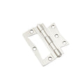 National Hardware 3-1/2 in. L Satin Nickel Surface-Mounted Hinge 2 pk