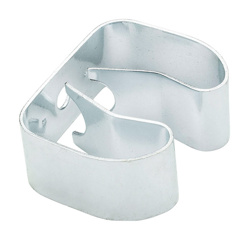 National Hardware 1.5 in. L Zinc-Plated Silver Steel Medium Grip Clamp Organizer 5 lb. cap. 4 pk