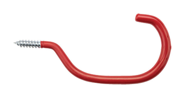 National Hardware 5.88 in. L Vinyl Coated Red Steel Bicycle Hook 40 lb. cap. 1 pk