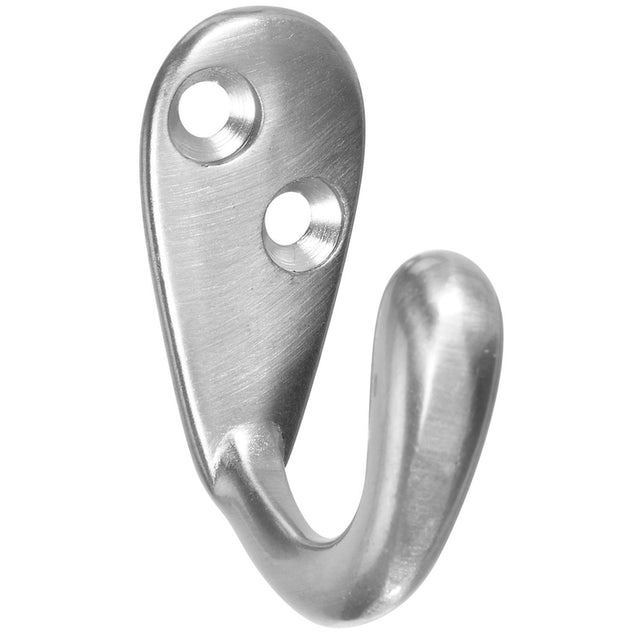 National Hardware Satin Nickel Silver Robe Hook