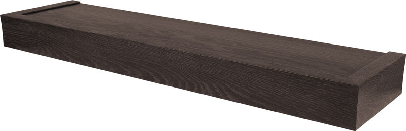 High & Mighty 2 in. H X 24 in. W X 6 in. D Espresso Wood Floating Shelf