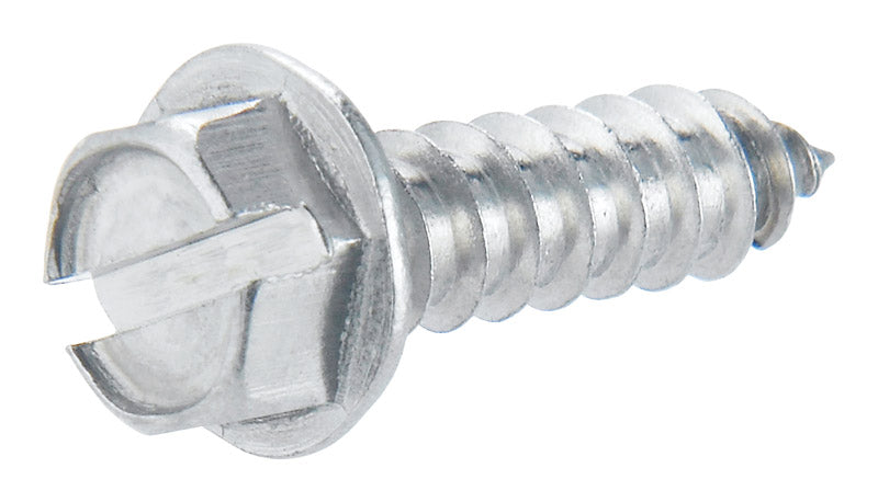 Stallion No. 8 X 1-1/2 in. L Slotted Hex Head Washer Roofing Screws 1 lb