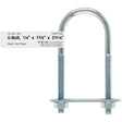 Hampton 1/4 in. X 1-3/8 in. W X 3-3/8 in. L Coarse Zinc-Plated Steel U-Bolt