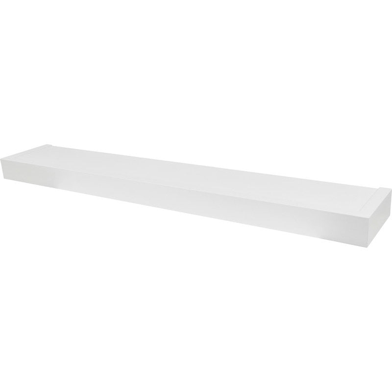 High & Mighty 2 in. H X 36 in. W X 6 in. D White Wood Floating Shelf