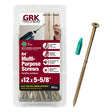 GRK Fasteners R4 No. 12 X 5-5/8 in. L Star Coated Multi-Purpose Screws 50 pk