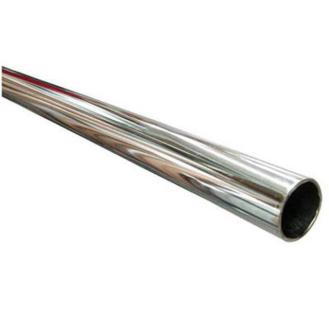 Knape & Vogt 144 in. L X 1-5/16 in. D Chrome Steel Closet Rod