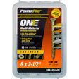HILLMAN POWERPRO ONE No. 8 X 2-1/2 in. L Star Flat Head Multi-Material Screw 1 lb 98 pk